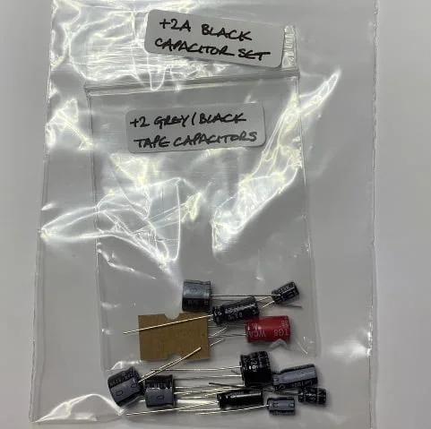 Capactitor SET for 128K +2A 'Black' (Incl. Tape m'board)