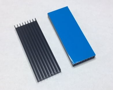 ULA heatsink - WITH thermal tape fitted.