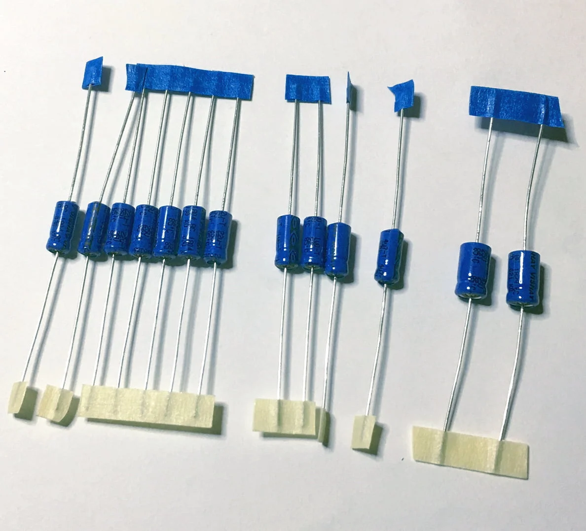 Vishay Axial Electrolytic Capactitor SET for 128K Toastrack