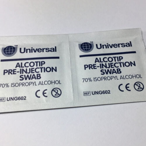 2 x Isopropyl Alcohol Wipes