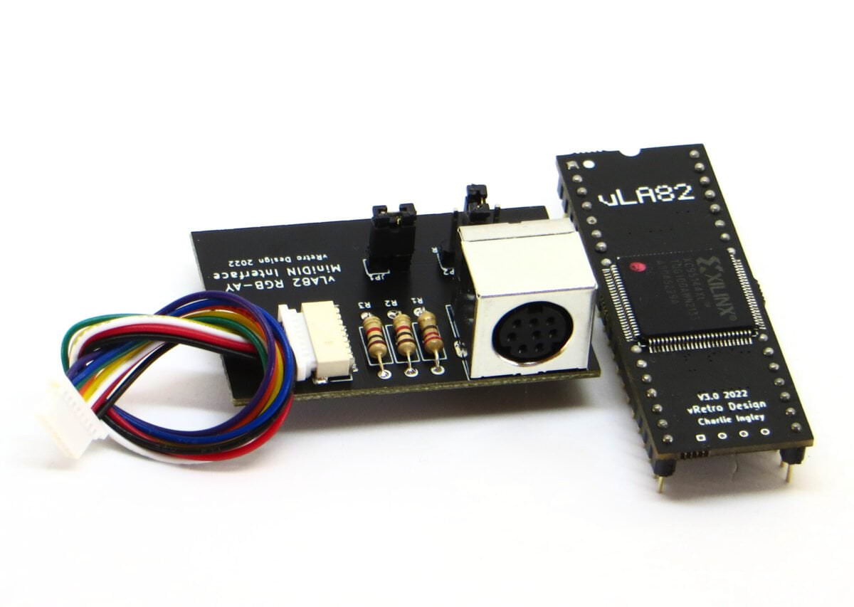 vLA82S+ Spectrum ULA Replacement with RGB interface and AY Emulator - Both External and Internal interfaces included.